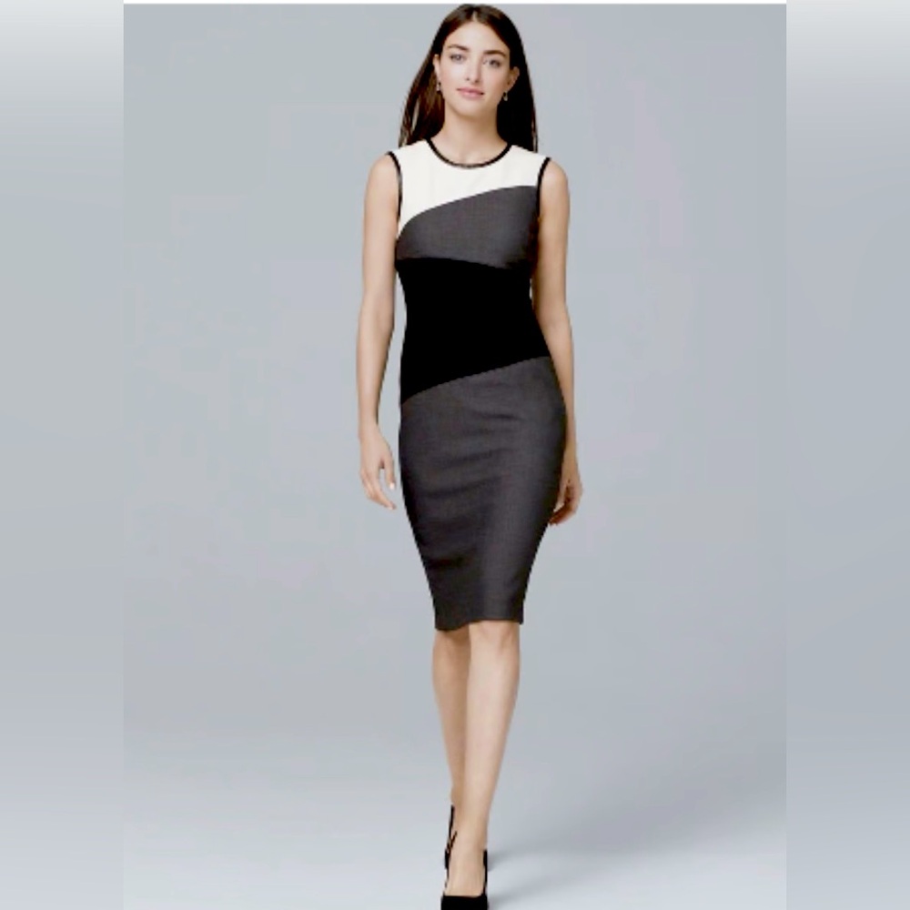 WHITE HOUSE BLACK CLEARANCE MARKET COLORBLOCK DRESS